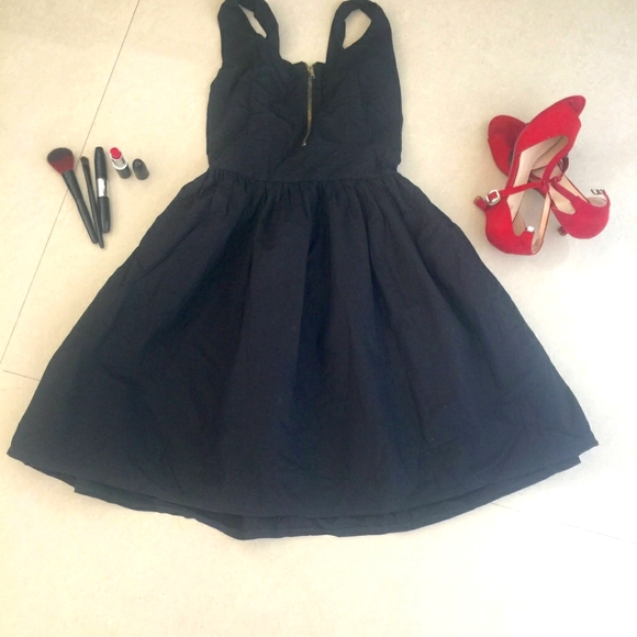 Little Black Skater Dress - Picture 2 of 9